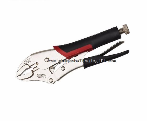 Bi-Material Handle 5 710 Chrome Vanadium Curved Jaw Locking Pliers