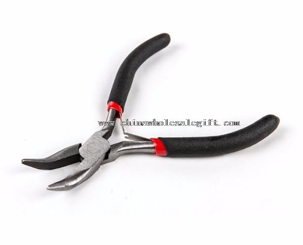 Daul Color Dipped Handle 4.5 Mini Bent Nose Plier