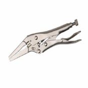 6.5 9 Chrome Vanadium Long Nose Locking Pliers With No Grip images