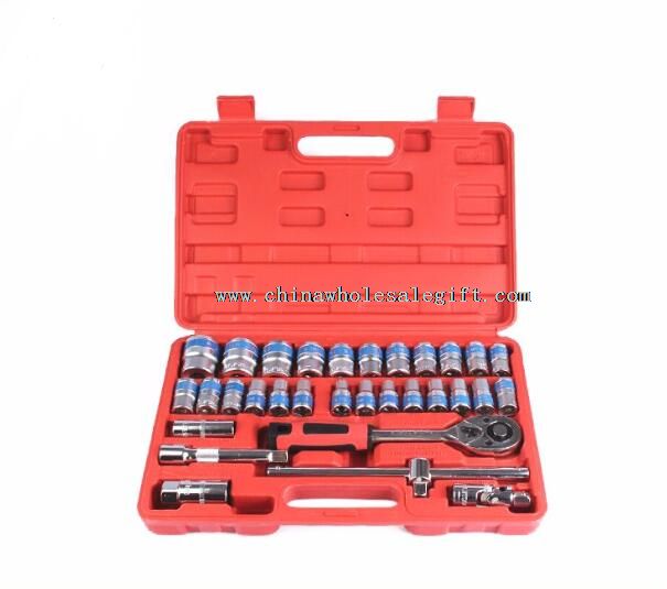 32pcs 1/2 DR Metric Cr-V Tools Used For Mechanical Workshop