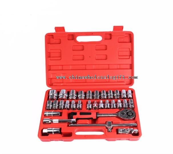 32pcs Metric Cr-V 1/2 DR Mechanical Tools