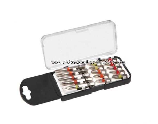 15pcs good quality color ring crv screwdriver bits