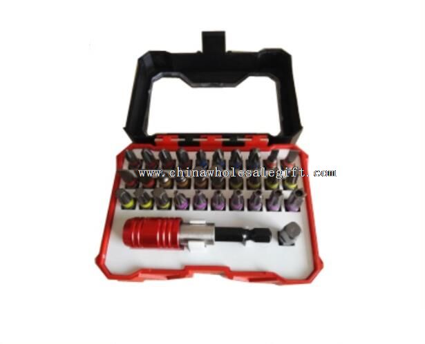 32pcs S2 Screwdriver bit set with color ring painted