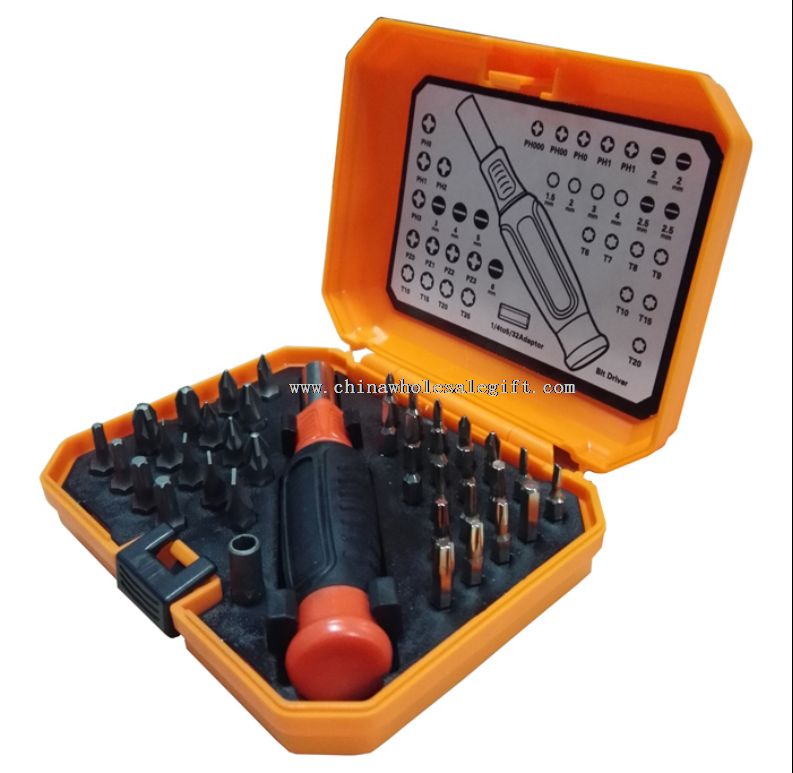 38pcs 6.35mm & 4mm screwdriver precision screwdriver