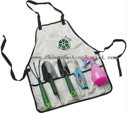 Niños jardín conjunto con llevar bolso y herramientas