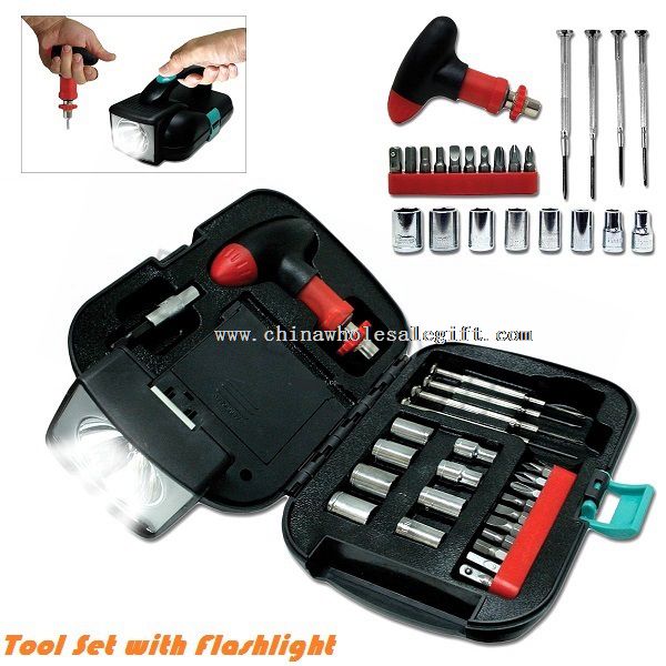 Torcia elettrica portatile & Tool Box Kit
