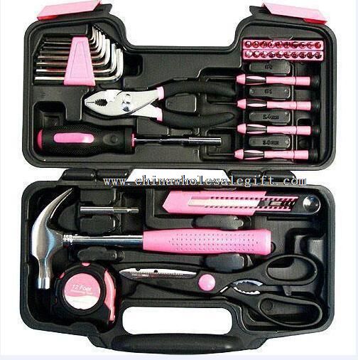 Lady pink hånd værktøjssæt