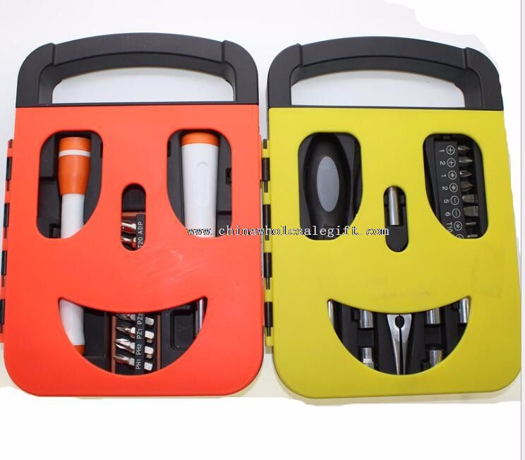 22pcs Gift tools set with smile face case