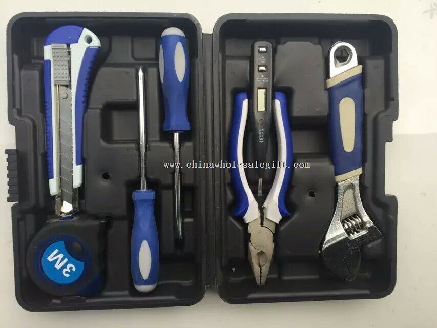 small hand tool set with tool box