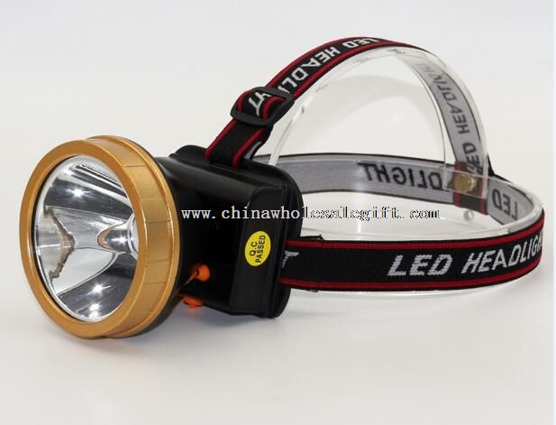 5W 2 Modes Yellow Light Flashlight High Power LED Headlamp