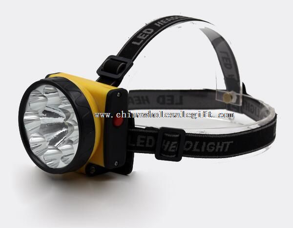 9LED Plastic Waterproof LED Flashlight for Camping