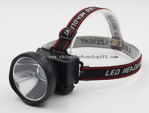 Black Rechargeable Flashlight LED Head Lamp