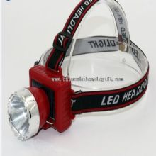 Rechargeable Battery and Solar Charging LED Flashlight Red Plastic Headlight images