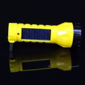 Solar Led Torch Flashlight Electronic Plastic Flashlight images