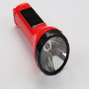 Solar Led Torch Flashlight Electronic Plastic Flashlight images