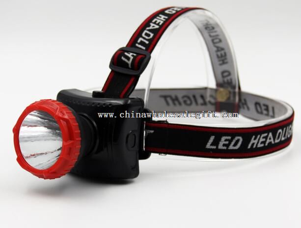 Kunststoff-LED-Taschenlampe wiederaufladbare Stirnlampe