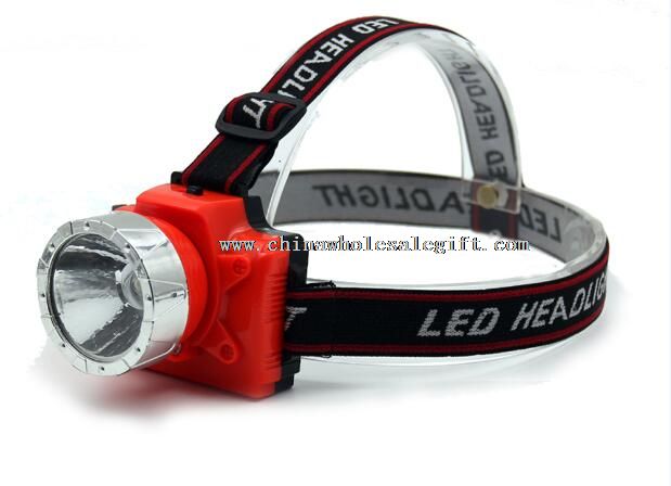 Solid Mode LED Flashlight Cheap Plastic Headlamps