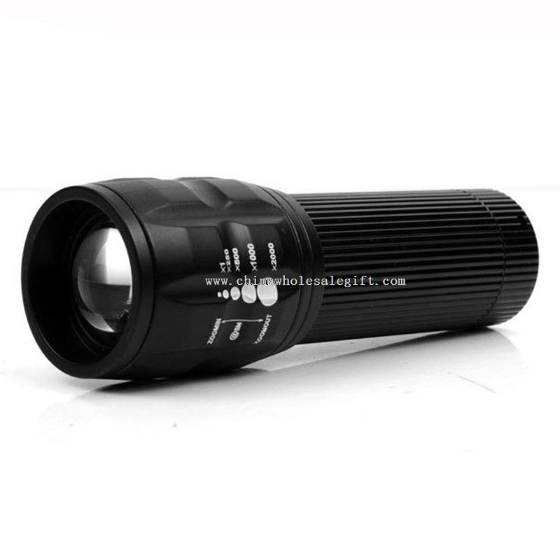 3w high power LED flashlight zoomable