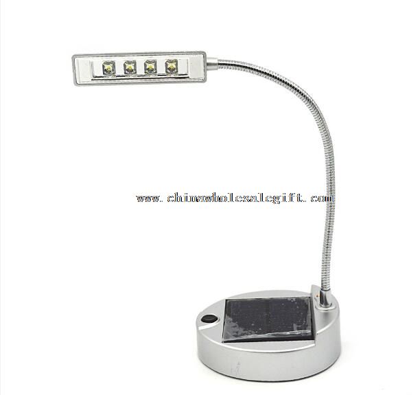 4 LED Aluminium fleksibel lys USB / solenergi lading