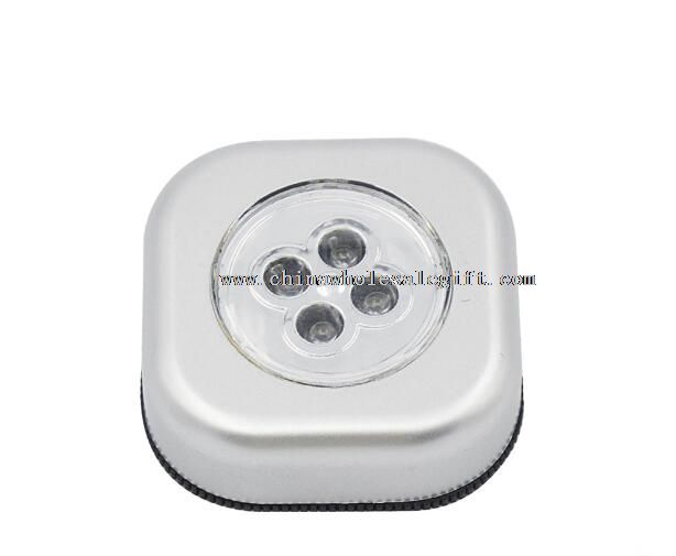 4 LED plastic square shape push light