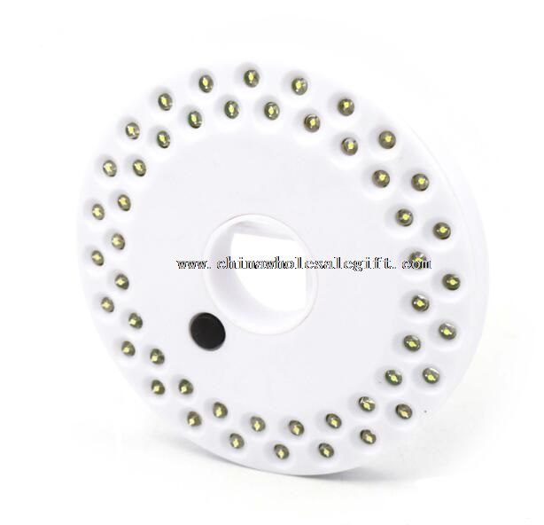 48 plástico LED magnético redondo gancho dormitorio noche sheeping pequeño empuje lámpara de forma