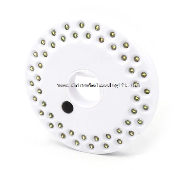 Magnetica forma gancio camera da letto notte piccolo sheeping push lampada rotonda di plastica di 48 LED