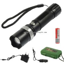 3w led flashlight with battery and charger images