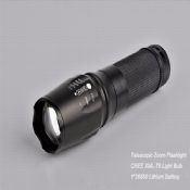 1000 Lumens 5 Modes Zoomable Outdoor LED Tactical Flashlight Torch images