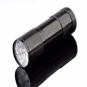 Mini 3 * AAA 9LED UV 365nm lumière LED lampe de poche images