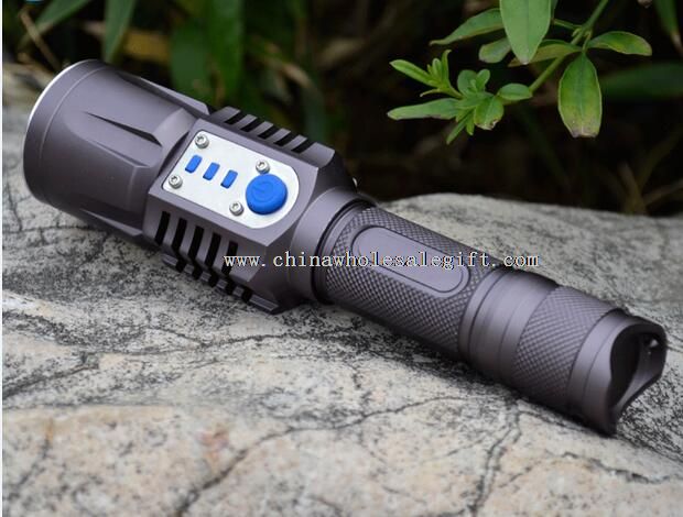 USB charger waterproof 18650 Aluminum tactical led flashlight