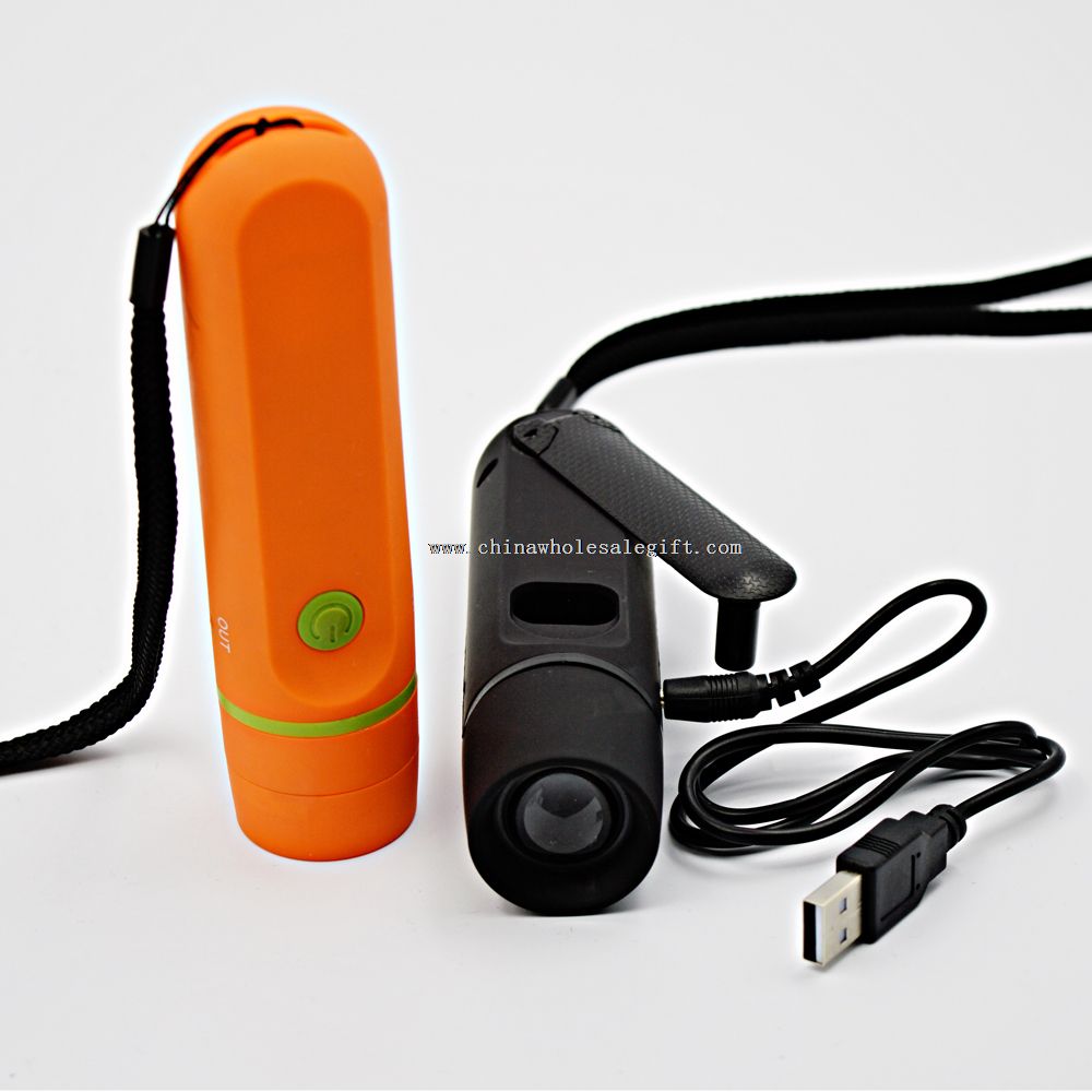 1 LED hand crank generator hand dynamo flashlight