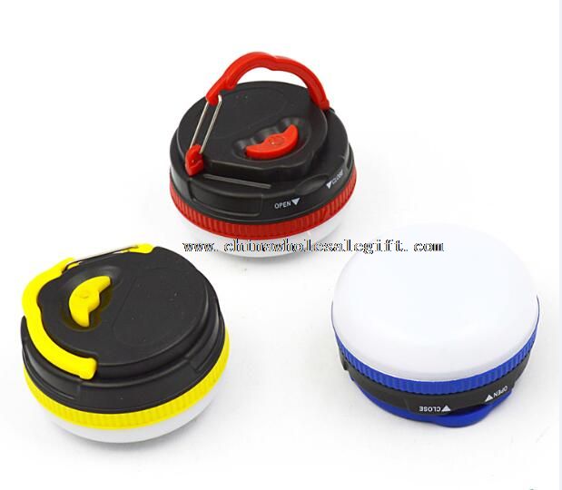 3 LED round plastic lantern