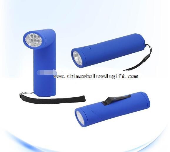6 LED small swivel head strong light torch