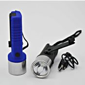 1 LED portable dynamo hand crank flashlight images
