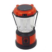 5 led rechargeable solar power camping lantern with mobile phone charger images