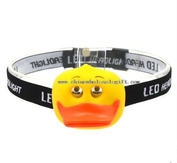 Bebek kuning mata bentuk dipimpin headlamp