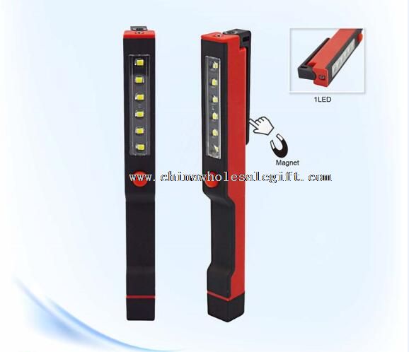 1W + 6 SMD led obor pena cahaya dengan magnet