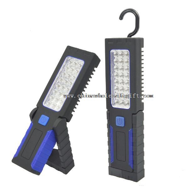 24 LED + 4 LED magnetico regolabile staffa di plastica impermeabile luce del lavoro