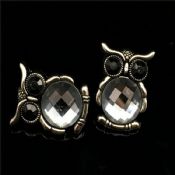 Crystal Owl Shape Charming Pins images