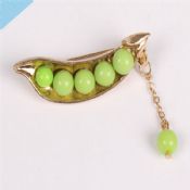 Zöld Bean hajtóka Pin lánc jelvény images
