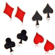 Poker Flower Lapel Pins Brooch images