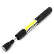 Red White COB LED circular magnetic extendable handle work warn torch light images