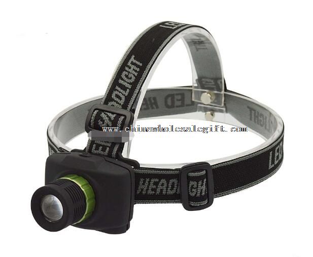 plastic 1W zoom dimming led dimmer headlamp