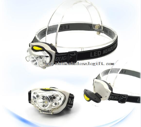plastic red and white LED bulb high bright headlamp