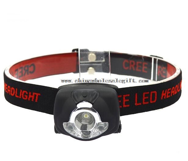 plastic white red LED bulb sensor high bright headlamp