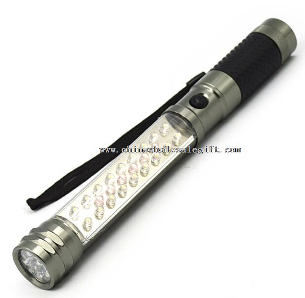 18 LED + 6 ROJO parpadeo LED + linterna 9 LED
