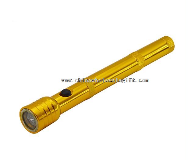 3 LED flashlight with pickup tool pen