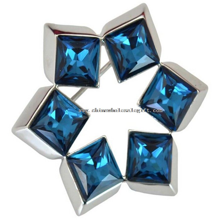 Blue Diamond Lapel Pin Brooch
