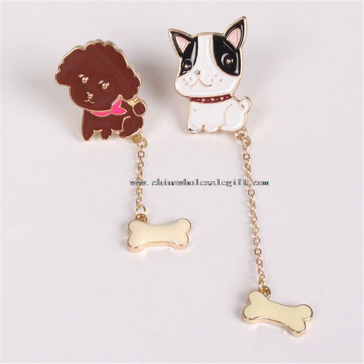 Dog Chain Soft Enamel Lapel Pin