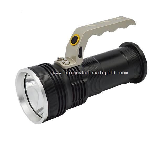 genggam lampu senter rechargeable led spotlight